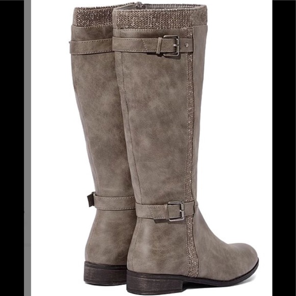 Just Fab brand new gray nadina boots - Picture 2 of 4